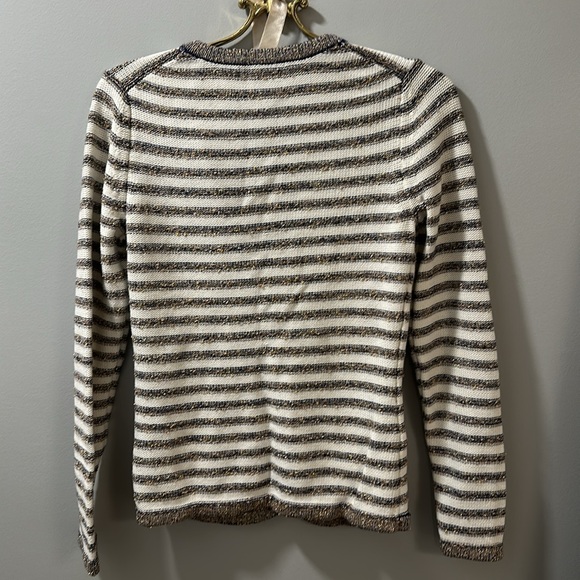 Metallic Banana Republic striped cardigan, Sz S - Picture 4 of 6